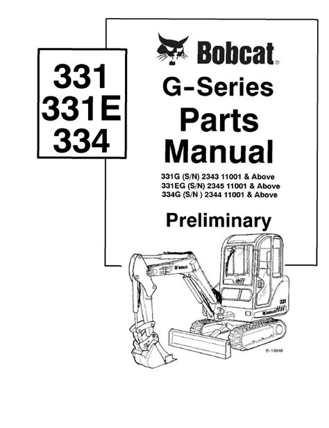 bobcat 331 parts manual